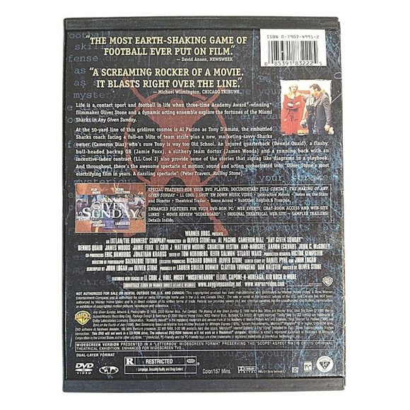 LL Cool J & Dennis Quaid Signed Any Given Sunday DVD Cover Beckett BAS Autograph - Picture 5 of 7